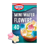 Dr. Oetker Mini Wafer Flowers Edible Cake Decorations 40 Pack