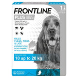 Frontline Plus spot-on treatment medium dogs - British product