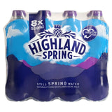Highland Spring Still Spring Water Bottles 8 x 500ml