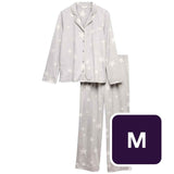 M&S Women's Star Print Pyjama Set Grey M