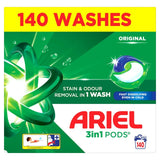 Ariel Original Pods washing capsules 140 Washes - British product