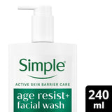 Simple Age Resist+ facial wash 240ml (British brand)