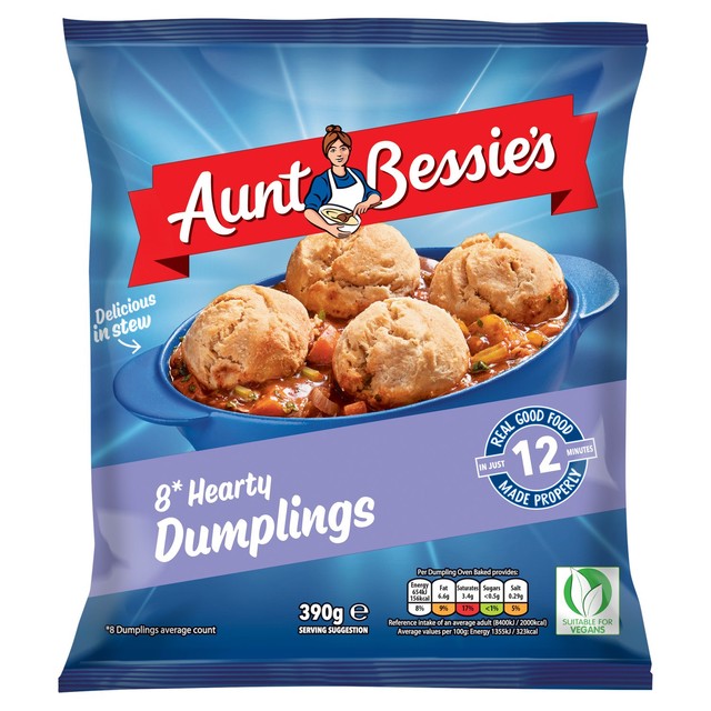 Aunt Bessie's vegetable suet dumplings 390g - British product