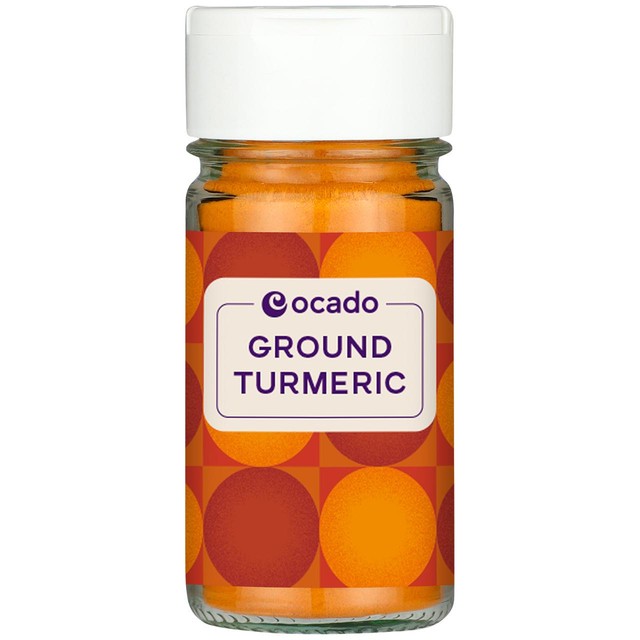 Ocado ground turmeric 45g, imported from the UK