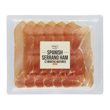 M&S Spanish Serrano Ham Sliced Dry Cured Ham 70g