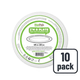 Duni bagasse party plates 18cm - British product