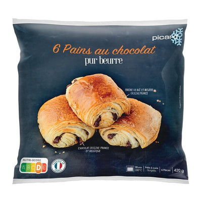 Frosne Pain au Chocolat med smør 6-pk med sjokoladestriper