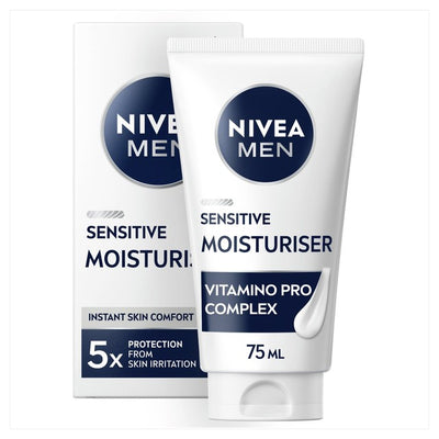 Nivea Men Sensitive Face Moisturiser with 0% Alcohol 75ml