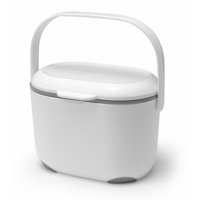 Addis White Grey Kitchen Compost Bin 2.5 Litre