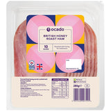 Ocado honey roast ham 280g, imported from the UK