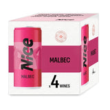 NICE Malbec Cans Multipack Red Wine 4 x 187ml