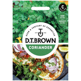 Mr Fothergills Seeds D.T. Brown Coriander Cilantro for Leaf Herb Seeds 150 Seeds