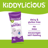Kiddylicious blueberry maxi wafers baby snacks 10 x 4g, UK version