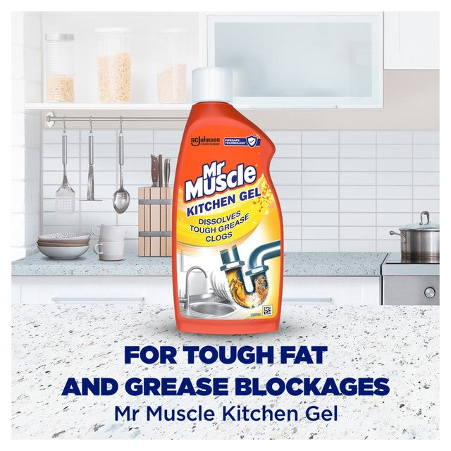 Mr Muscle kitchen drain gel 500ml, imported from the UK