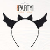 Unique Party Black Bat Halloween headband 12 inch - British product