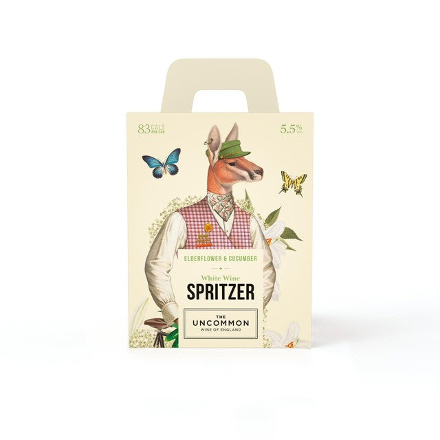 The Uncommon white wine spritzer cans elderflower cucumber 4x250ml (British brand)