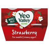 Yeo Valley Organic strawberry yoghurt pots 4 x 110g (British brand)