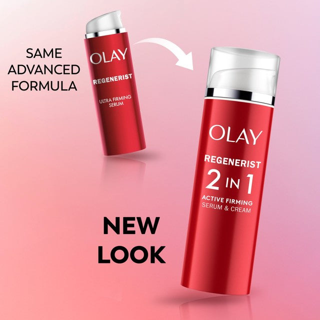 Olay Regenerist 3 Point Lightweight Firming Serum 50ml, imported from the UK