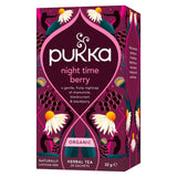 Pukka Herbs Night Time Berry Herbal Tea Bags x20, imported from the UK