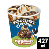 Ben & Jerry's Marshmallow & S'more ice cream tub 427ml - British product