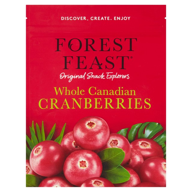 Forest Feast whole dried cranberries 170g - British product