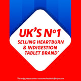 Rennie spearmint heartburn relief tablets 24 tablets, imported from the UK