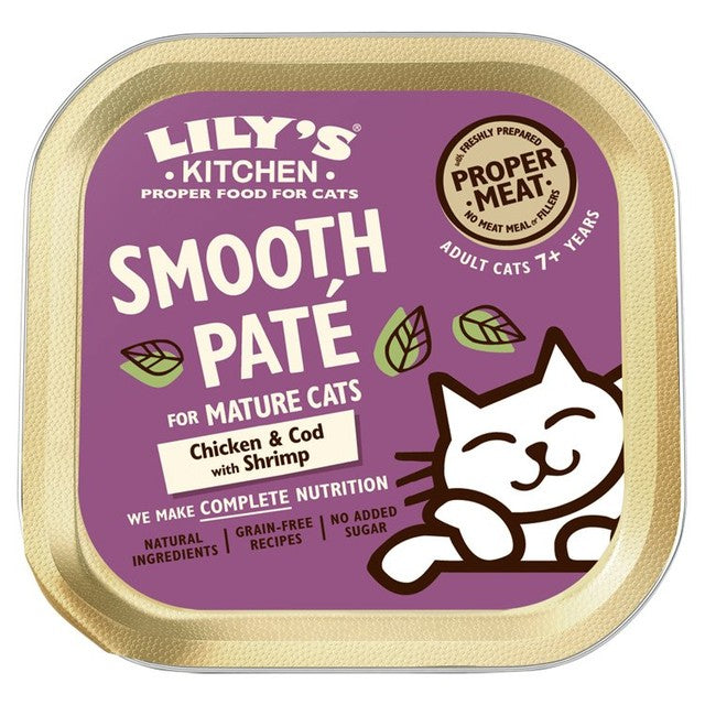 Lily's Kitchen mature cat food pate 85g, UK version