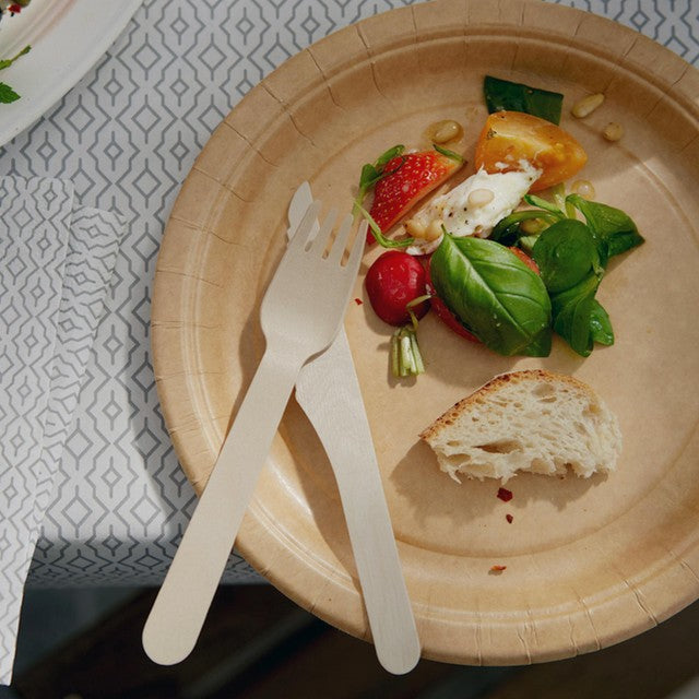 BioPak wooden forks 10 per pack - British product