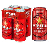 Estrella Damm Premium Lager Beer Cans 4 x 440ml