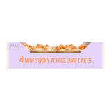 M&S 4 Sticky Toffee Mini Loaf Cakes 294g