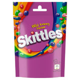 Skittles Vegan Chewy Sweets Wild Berry Fruit Flavoured Pouch Bag 136g