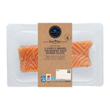 M&S lightly smoked salmon fillets 240g, imported from the UK