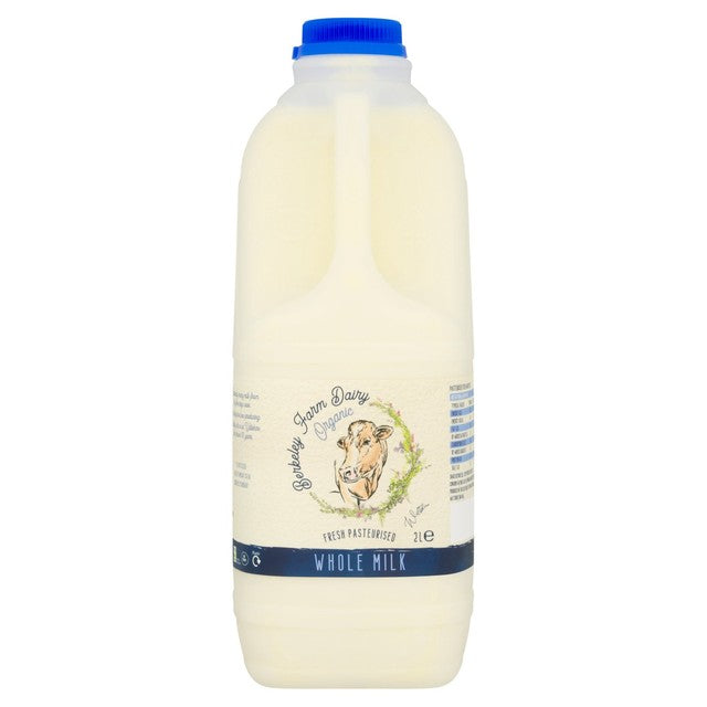Berkeley Farm Dairy Organic Unhomogenised Whole Milk 2L - British product