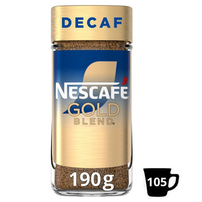 Nescafe Gold Blend Decaffeinated Instant Coffee 190g