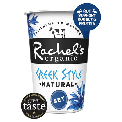 Rachel's Organic Greek Style Natural Set Yogurt 450g