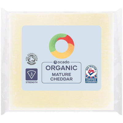 Ocado Organic Mature Cheddar Cheese 250g