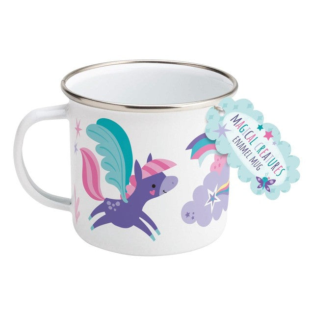 Robert Frederick Magical Creatures enamel mug 320ml, imported from the UK