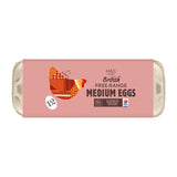 M&S Free Range Medium Eggs Pack of 12, imported from the UK