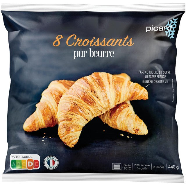 Picard all butter croissants 8 per pack, imported from the UK