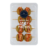 M&S Spanish Spicy Pinchos stuffed olives 124g, imported from the UK