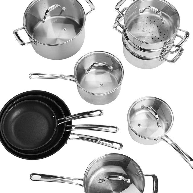 M&S stainless steel saucepan 16cm, imported from the UK
