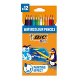 Bic Kids Watercolour Pencils Colouring Pencils 12 Pack