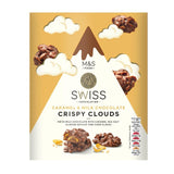 M&S Swiss caramel milk chocolate crispy clouds 140g, imported from the UK