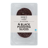M&S Black Pudding Slices British Breakfast 4 Pack 227g