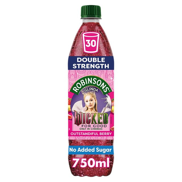 Robinsons Outstandiful Berry Wicked Double Strength Squash 750ml, imported from the UK