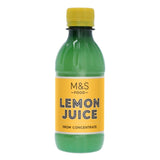 M&S lemon juice from concentrate 250ml, imported from the UK