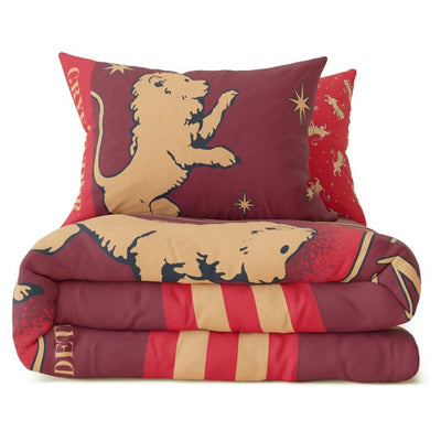 M&S Gryffindor Bedset Double Burgundy Bedding Set
