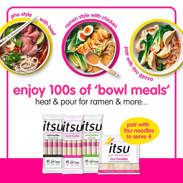 Itsu beef pho broth for noodles 1L, UK version