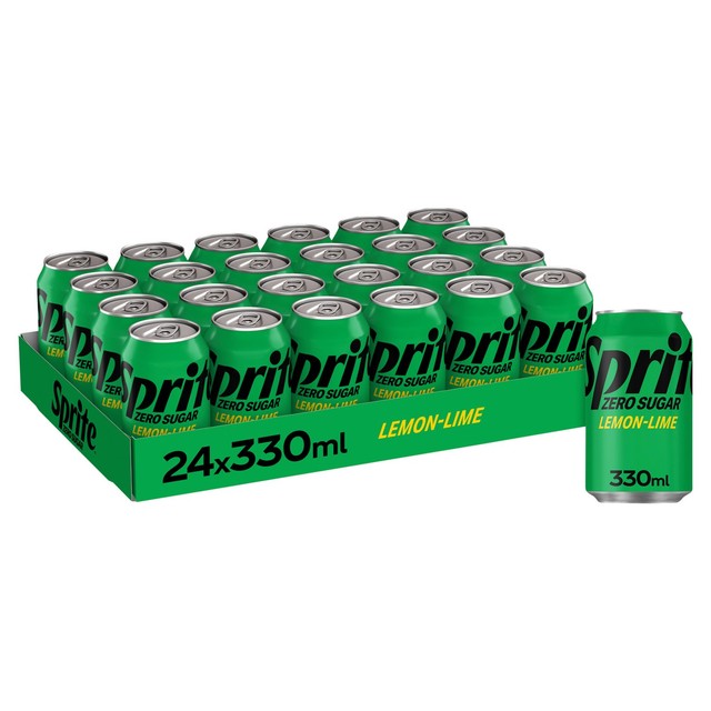 Sprite lemon-lime fizzy drink 24 x 330ml pack (British brand)