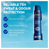 Nivea Men Cool Kick anti-perspirant spray 250ml, imported from the UK